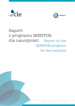 Raport z programu MENTOR dla nauczycieli