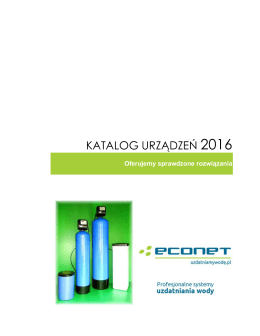 Katalog - ECONET Filtry do wody