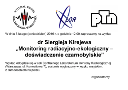 dr Siergieja Kirejewa - Centralne Laboratorium Ochrony