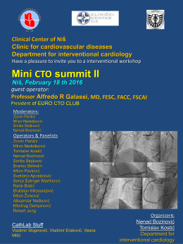 25.01.2016. Mini CTO summit II Niš, February 18 th 2016