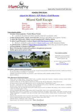 Miami Golf Escape - Miami Golfing Adventure