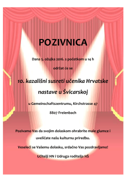 Pozivnica - Croatia.ch