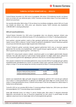 turkcell iletişim hizmetleri a.ş. – 2015/12