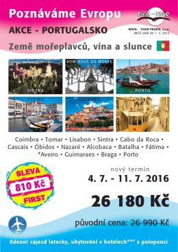 AKCE FIRST CK IDEAL - TOUR Praha, s.r.o. k 15.2.2016