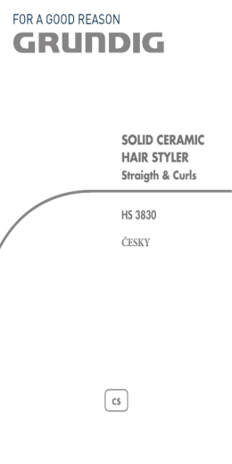 solid ceramic hair styler