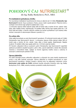 pohodový čaj - Nutrirestart