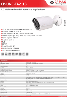 CP-UNC-TA21L3 2.0 Mpix venkovní IP kamera s IR přísvitem