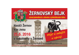Pozvánka na silový a překážkový běh do Žernova dne 15.6.2016