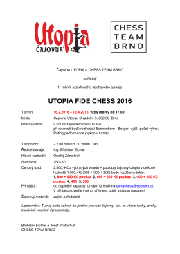 UTOPIA FIDE CHESS 2016