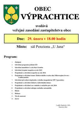 plakát 29.2.2016 - Obec Výprachtice
