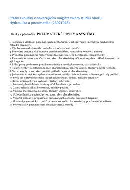 Pneumatické prvky a systémy