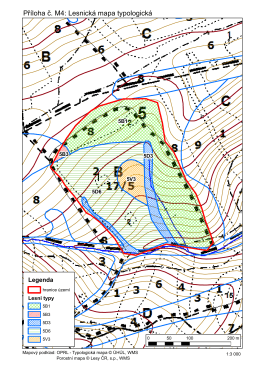 Příloha č. M4: Lesnická mapa typologická