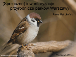 (Społeczne) inwentaryzacje przyrodnicze parków Warszawy
