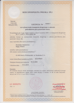 Licencja Dominika