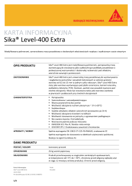 Sika Level-400 Extra - Sika Poland Sp. z oo