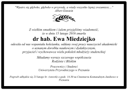 dr hab. Ewa Miedziejko