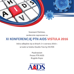 XI KONFERENCJĘ PTN AIDS VISTULA 2016