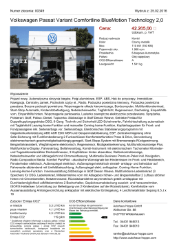 Volkswagen Passat Variant Comfortline BlueMotion Technology 2,0