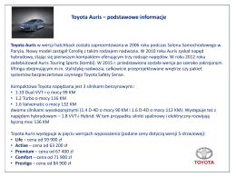 Toyota Auris - TotalMoney.pl