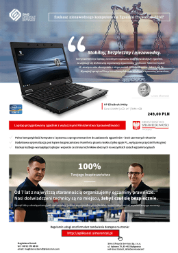 Laptop dla aplikanta - Egzamin Radcowski 2016