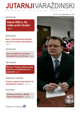 Habuš HDZ-u: Ne radite protiv Grada!