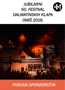 prigodnoj brošuri - Festival Dalmatinskih Klapa Omiš