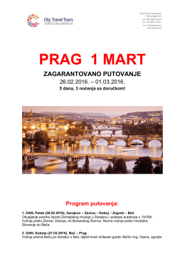 PRAG 1 MART - CITY TRAVEL TOURS