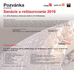 Pozvanka seminare tubag 2016_Bratislava