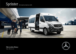 The SprinterTransport Solution. Sprinter - Mercedes-Benz