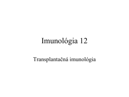Transplantačná imunológia