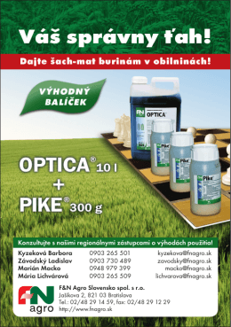 Optica® + Pike - F&N Agro Slovensko