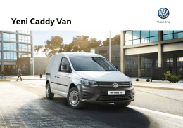 Yeni Caddy Van - Volkswagen Ticari Araç