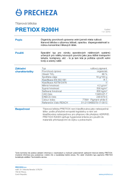 pretiox r200h - PRECHEZA as