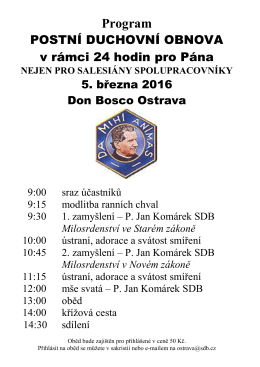 Program DO 15 - Don Bosco Ostrava