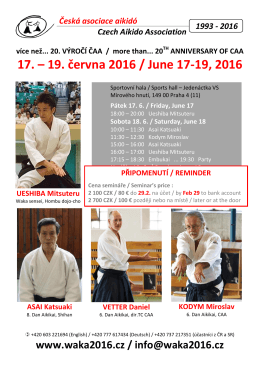 17. – 19. června 2016 / June 17-19, 2016 - Basel