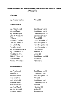 seznam kandidátů do voleb 2016 k nahlédnutí zde