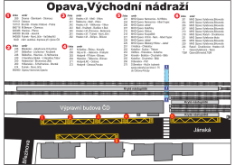 Schéma terminálu Opava, Východní nádraží