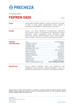 G820 - PRECHEZA as