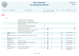 Plan studentów rok akademicki 2015/16 cm1