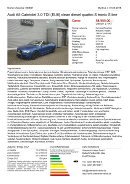 Audi A5 Cabriolet 2.0 TDI (EU6) Clean Diesel Multitronic S line