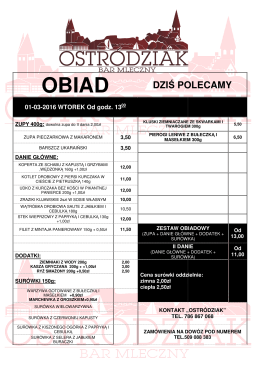 Ostródziak- Obiad 28-02-2016