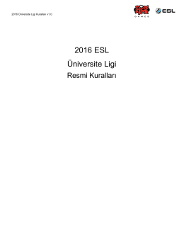 2016 ESL Üniversite Ligi - Riot-web