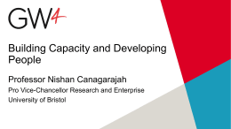 Building Capacity and Developing People