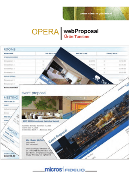 OPERA webProposal
