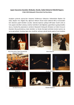 Japon Savunma Sanatları (Kobudo, Kendo, İaido) Gösterisi Etkinlik