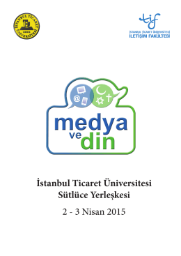 Program için tıklayın - İstanbul Ticaret Üniversitesi