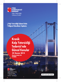 Kronik Kalp Yetersizliği Tedavisinde Güncel Konular İstanbul