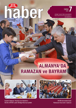 ALMANYA`DA RAMAZAN ve BAYRAM - DITIB Türkisch