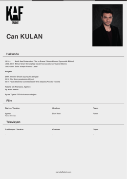 Can KULAN - Kaf Talent