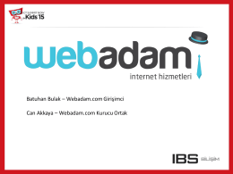 Batuhan Bulak – Webadam.com Girişimci Can Akkaya – Webadam